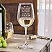 Funny Wine Glass - The Best Wines Are The Ones We Drink With Friends (Stemmed Wine Glass)