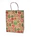Christmas Large Gift Bags Kraft with Glitter, 10 Pack