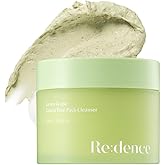 [Redence] Green Grape 3-in-1 Gelato Pore Mask Cleanser, Pore Exfoliating Scrub Mud Mask, No Tightness, Korean Skin Care, 100ml / 3.38 fl oz