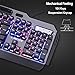 LexonElec@ Technology Keyboard Mouse Combo Gamer Wired Orange Yellow LED Backlit Metal Pro Gaming Keyboard + 3200DPI 6 Buttons Mouse + Mouse Pad for Laptop PC (Black & Mixed Backlit)