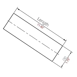 AC PERFORMANCE 1.75" (45mm) OD Straight Aluminum