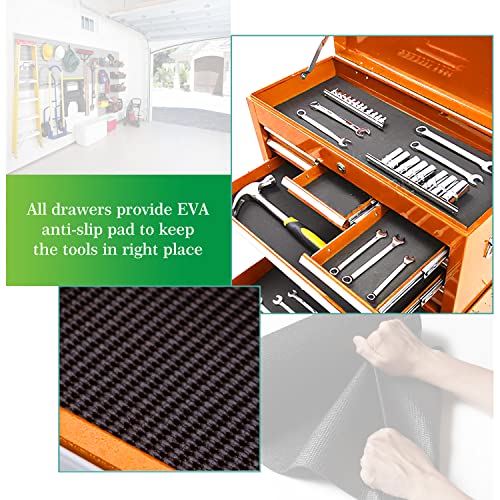 8Drawer Rolling Tool Chest, Big Tool Box with 4 Wheels, Detachable