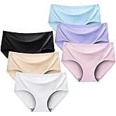 ABTRAV Teen Girls Seamless Underwear No Show Panties Invisible Briefs Plain Zero Feel Bikini for 8-18 Years