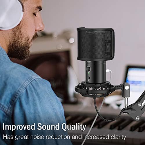 FIFINE USB Gaming Streaming Microphone Kit, for PC and Mac with USB A or C, Cardioid Condenser Computer Mic with Pop Filter, Mute Button, Mic Gain, Headphone Jack, for Twitch, Discord, YouTube (T683) 2 FIFINE USB Gaming Streaming Microphone Kit, for PC and Mac with USB A or C, Cardioid Condenser Computer Mic with Pop Filter, Mute Button, Mic Gain, Headphone Jack, for Twitch, Discord, YouTube (T683)