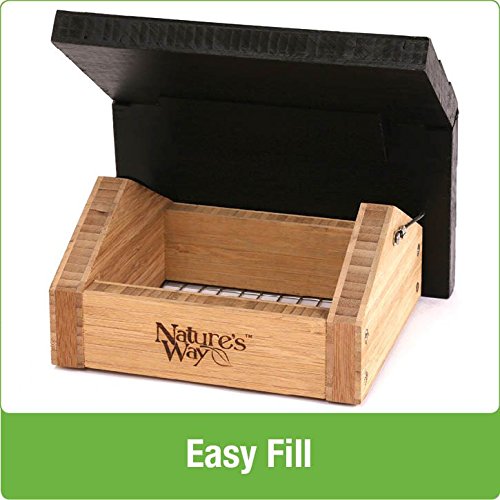 Nature's Way Bird Products BWF2 Bamboo Suet Upside-Down Bird Feeder