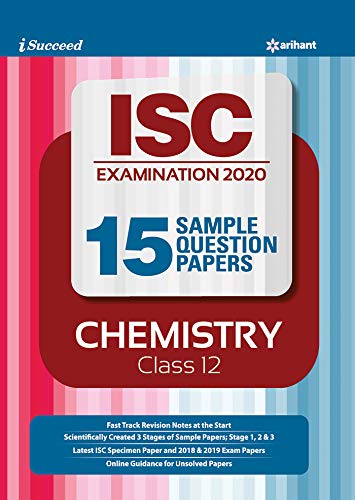 i-succeed 15 Question sample Papers ISC Chemistry class 12 2019-2020 i-succeed 15 Question sample Papers ISC Chemistry class 12 2019-2020
