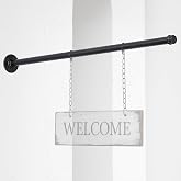 Zonon 36 '' Hanging Sign Bracket with Adjustable Rings Street Holder Hanger Metal Wall Bracket with Mounting Hardware for Bussiness Shop Home Office Classroom Outdoor - No Sign
