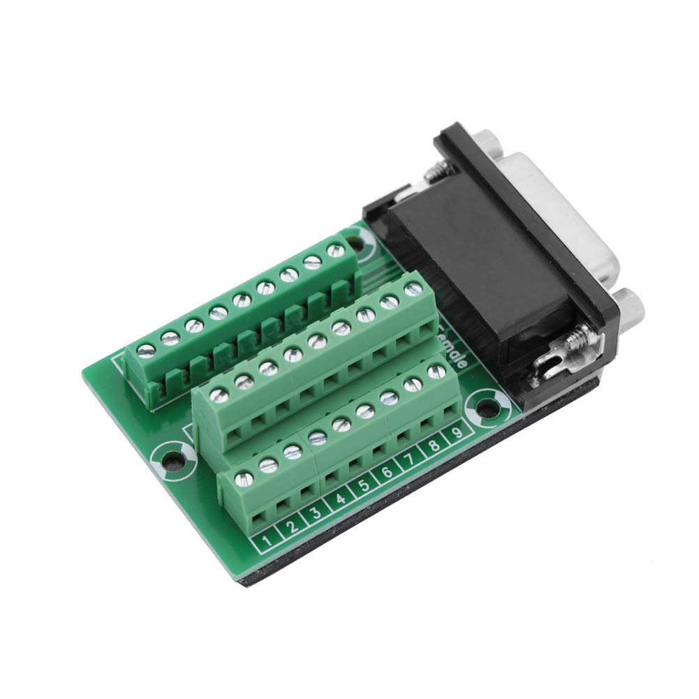 DB26 DB26-M2-01 Female Connector Terminal Breakout PCB Borad Serial to Terminal Board Module