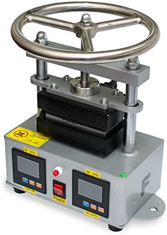 Fedov Rosin Press Machine 2.4"x 4.7" - Professional Manual Power Personal Small Portable Twist Tech Heat Prime Press with Dual Heating Aluminum Plates and 2 LCD Panels for Plant Oil Extractions