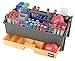 Advanced Phlebotomy Basket with Pull Out Organizer Tray, 51 Place Stainless Tube Rack,Tube-Cube Racks and More