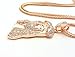 Mens Hip Hop Iced Out Rose Gold Finish Jesus Pendant W/ 36