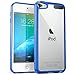 iPod Touch 6th Generation Case, [Scratch Resistant] i-BlasonClear [Halo Series] for Apple iTouch 5/6 Hybrid Bumper Case Cover (Clear/Navy)