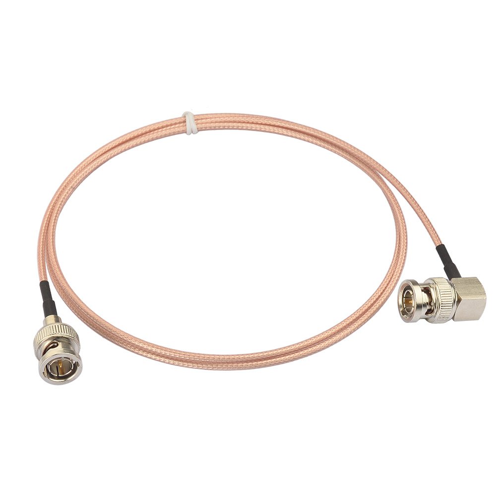 Eightwood SDI Cable BNC Male Right Angle to Male Straight 1m 3ft RG179 Coax for BMCC BMPC Hyperdeck Cameras CB Radio BMCC Blackmagic BMPCC HD Video Camera Flexible