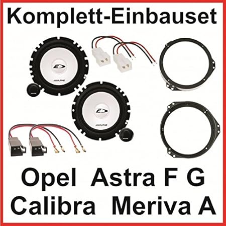 Lautsprecher Set Astra F G Calibra Meriva A ALPINE SXE-1750S 2 Wege System vorne