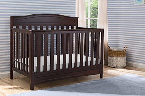 Delta Children Emery 4-in-1 Crib, Dark Chocolate Serta Perfect