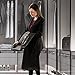 Black Garment Bag 55 Inch Suit Dress Cover for with with a Transparent Clear Panel for Easy Viewing