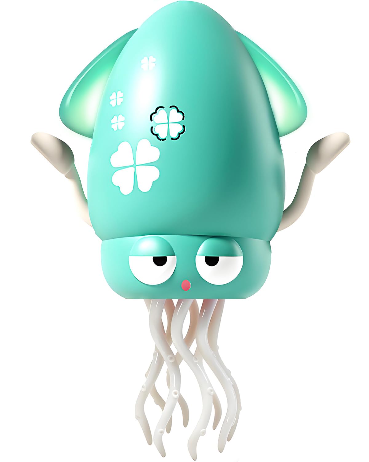 Pbooo Dancing Octopus Toys, Tummy Time Toys, Dancing Squid Baby Toys with LED Lights, Rechargeable Crawling Octopus Toy for 6-12 12-18 36 Months 1 Year Old, Interactive Moving for Boys Girls