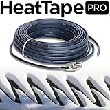 Heavy Duty Ice Dam Heat Tape By Radiant Solutions Company, Plug-In, Self-Regulating, 120 volt with 48” lead and plug that illuminates while cable is in use (24 Feet)
