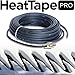 RADIANT SOLUTIONS HeatTapePro - Intelligent Commercial Grade Self-Regulating Heat Cable with GlowCap™ - 10 YR warranty - Ice Dam & Pipe Freeze Protection - 150 ft cable + 10 Ft Cord, 120V, 6 watts/Ft
