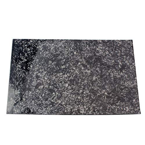 SUPVOX Pickguard Material Sheets Blank Scratch Plate for Fender Stratocaster Telecaster Guitar Bass (Black Pearl)