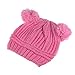 Tonsee Cute Baby Kids Girl Boy Dual Balls Warm Winter Knitted Cap Hat Beanie