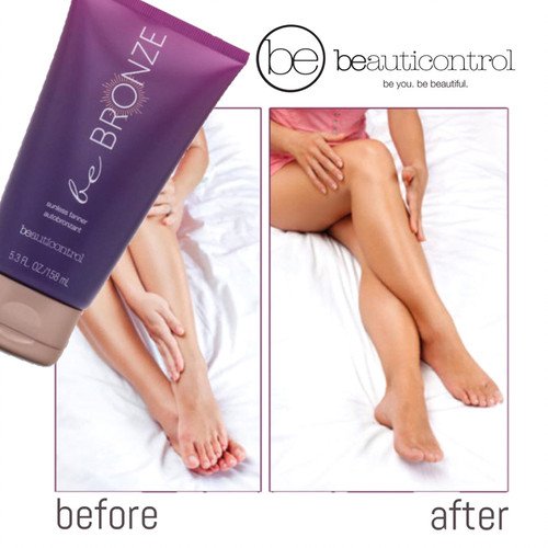Beauticontrol BE Bronze Sunless Tanner 5.3oz With Mitt.