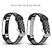 SKYLET Bands Compatible with Fitbit Ace Kids/Fitbit Alta Hr Bands Women Men, 3 Pack Soft Breathable Sport Wristbands Compatible with Fitbit Alta Small Large Black