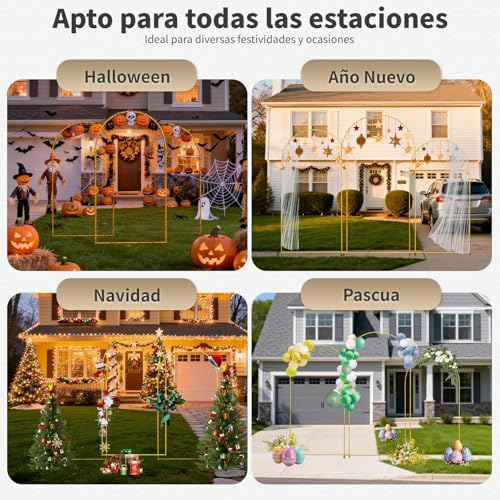 YYUgolo 3 Packs de Pantallas con Estructura de Hierro para Eventos y Fiestas,Estructura Herreria Pack Mamparas,para como Fiesta cumpleaños,Boda,Aniversario,línea Bienvenida bebé（2.2m，2.0m，1.8m）