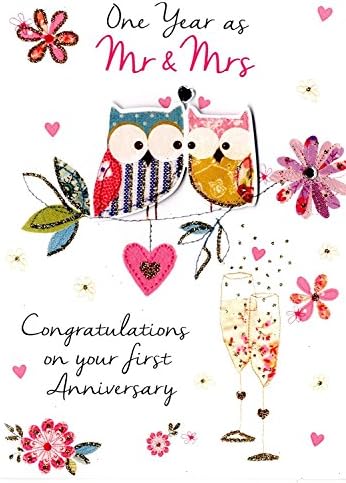 Just to Say First Wedding Anniversary Greeting Card Second Nature Just To Say Cards