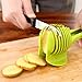 FULLIN Tomato Slicer Multifunctional Handheld Round Slicer Fruit Vegetable Cutter Kitchen Tools