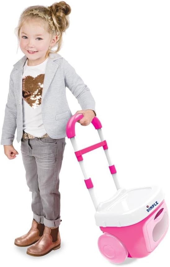 Dimple DCN13998 Pretend Play Set On-The-Go Carrier Travel Toy for Boys Girls & Toddlers, Great Gift for Children (Vanity), Pink
