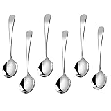 Metal Soup Spoons,Stainless Steel Spoons for Soup