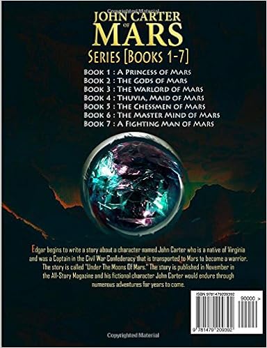 john carter of mars books list in order