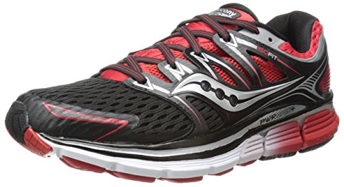 Saucony Men's Triumph ISO Running Shoe,Black/Red,11 M US