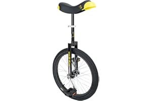 QU-AX Unisex Luxury Unicycle - Black, One Size