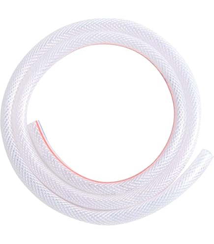 Buy DAVCO 1/4 ID - 25 Ft Clear Vinyl Tubing With 2 Stainless Clamps Low Pressure Flexible Pvc Tube Heavy Duty Uv Chemical Resistant Lightweight - View #4