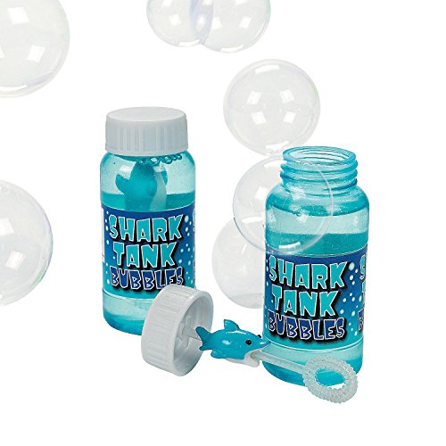 Plastic Shark Tank Bubble Bottles (1 dz)