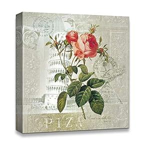 Canvas Wall Art Famous Building Birds/Flowers Pop-up Painting Artwork for Home Prints Framed - 12x12 inches