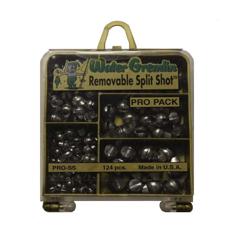 Water Gremlin Removable Split Shot Pro Pack, 48ea/BB, 36ea/3/0, 16ea/7, 12ea/5, 12ea/4, Multi: Sports & Outdoors