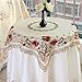 Luxury Cutwork Handmade Embroidery Floral Jacquard Table Cloths Cover Rectangular 59 x 86 inch Approx