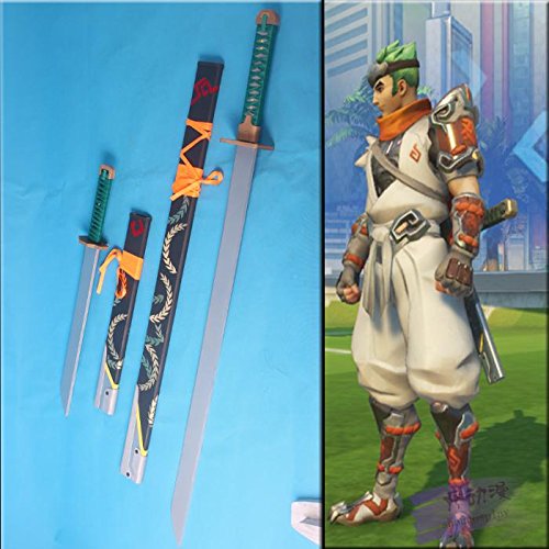 OW Genji young skin weapons long sword+ shortsword Cosplay Prop