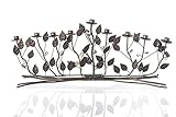 Bronze Brambles Menorah with Tan and Cream Color Pearl Flowers