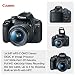 Canon EOS Rebel T7 DSLR Camera with 18-55mm is II Lens Bundle + Canon EF 75-300mm f/4-5.6 III Lens and 500mm Preset Lens + 32GB Memory + Filters + Monopod + Spider Flex Tripod + Professional Bundlethumb 1