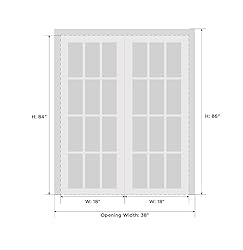 SARTODOORS French Double Panel Lite 36 x 84 with
