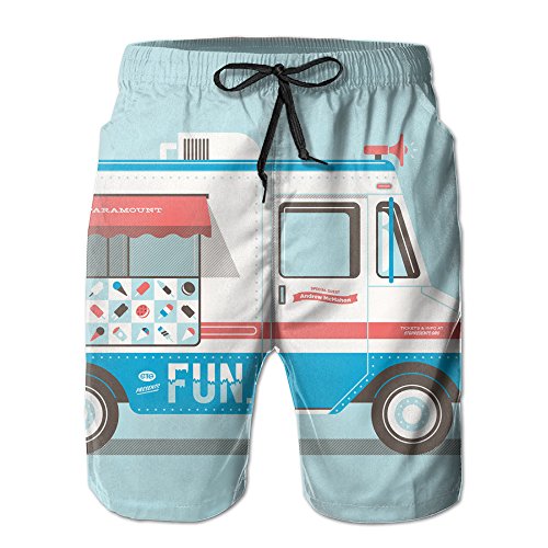 ice cream truck swim trunks