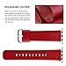 Fullmosa Leather Bands Compatible with Apple Watch Band 49mm 46mm 45mm 44mm 42mm 41mm 40mm 38mm Men Women for iWatch Ultra 2/Ultra/10/9/8/7/6/5/4/3/2/1/SE2/SE, 49mm 46mm 45mm 44mm 42mm Red/Silver