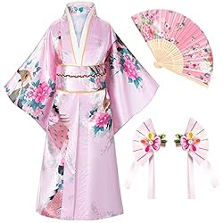 Japanese Traditional Dress Kimono Robe for Kids