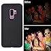 AUYOUWEI Galaxy S9 Plus Case, LED Illuminated Selfie Light Case Cover [Rechargeable] Light Up Luminous Selfie Flashlight Cell Phone Case for Samsung S9+/Plus (Black)