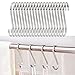IPOW 20 PCS Larger 4-inches Kitchen Tools Flat S Shaped Hooks Brushed Stainless Steel Metal Kitchen Pot Pan Hanger Storage Hanging Rack