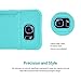 ZVE Shock-Absorption Ultra Slim Protective Leather Wallet Cover with Credit Card ID Holders for Samsung Galaxy S6 (Mint Green)
